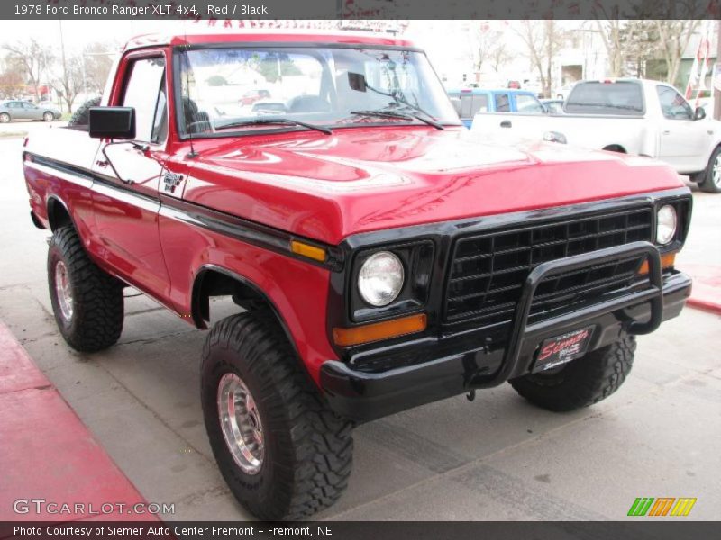 Red / Black 1978 Ford Bronco Ranger XLT 4x4