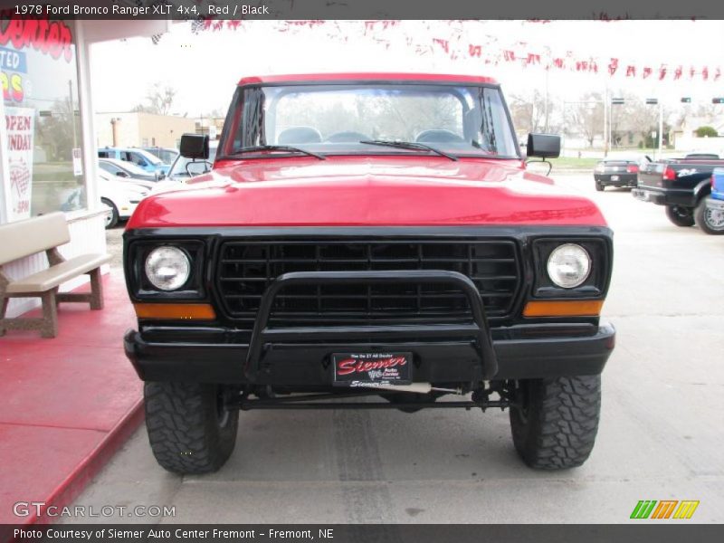 Red / Black 1978 Ford Bronco Ranger XLT 4x4