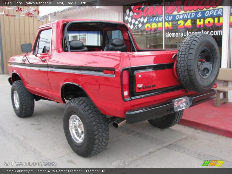 Red / Black 1978 Ford Bronco Ranger XLT 4x4