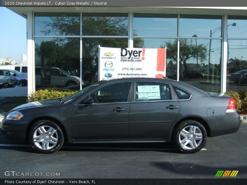 Cyber Gray Metallic / Neutral 2010 Chevrolet Impala LT