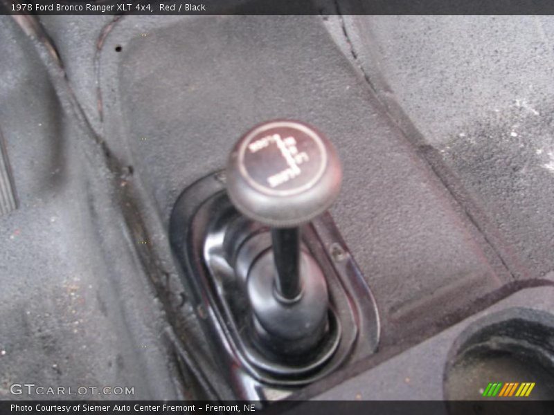 Red / Black 1978 Ford Bronco Ranger XLT 4x4