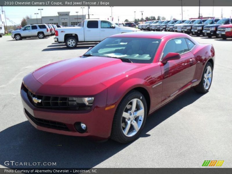 Red Jewel Tintcoat / Beige 2010 Chevrolet Camaro LT Coupe