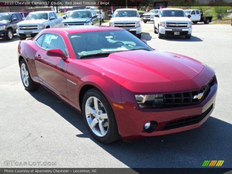 Red Jewel Tintcoat / Beige 2010 Chevrolet Camaro LT Coupe