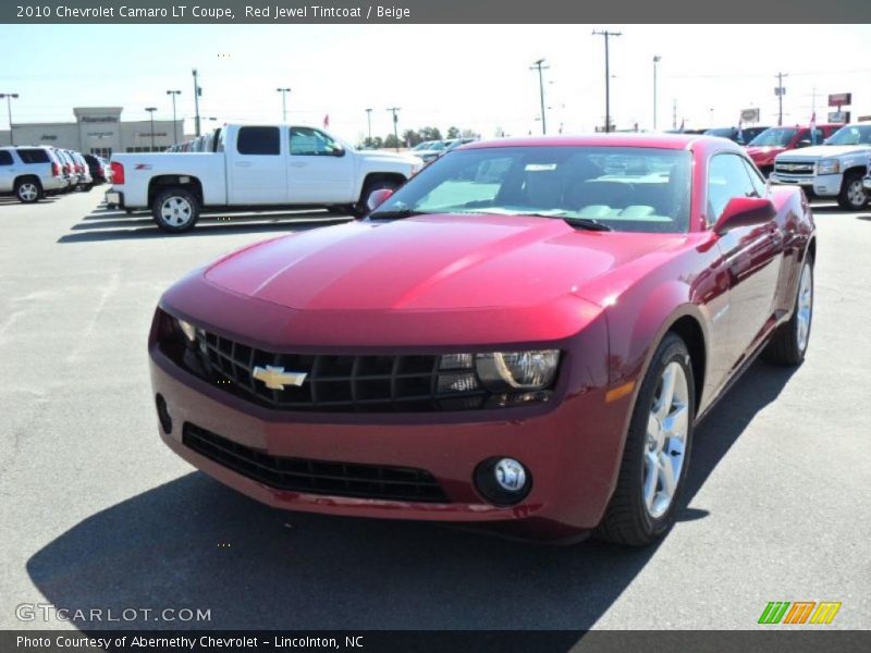 Red Jewel Tintcoat / Beige 2010 Chevrolet Camaro LT Coupe