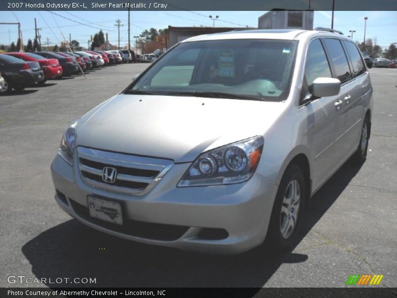 Silver Pearl Metallic / Gray 2007 Honda Odyssey EX-L