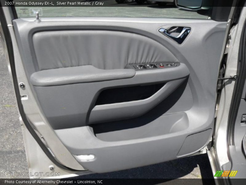 Silver Pearl Metallic / Gray 2007 Honda Odyssey EX-L