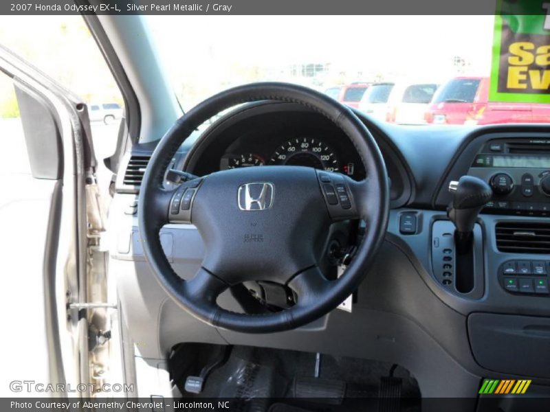 Silver Pearl Metallic / Gray 2007 Honda Odyssey EX-L