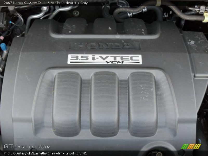 Silver Pearl Metallic / Gray 2007 Honda Odyssey EX-L