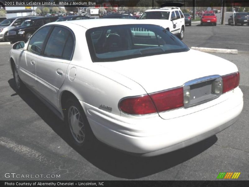 White / Medium Blue 2001 Buick LeSabre Limited