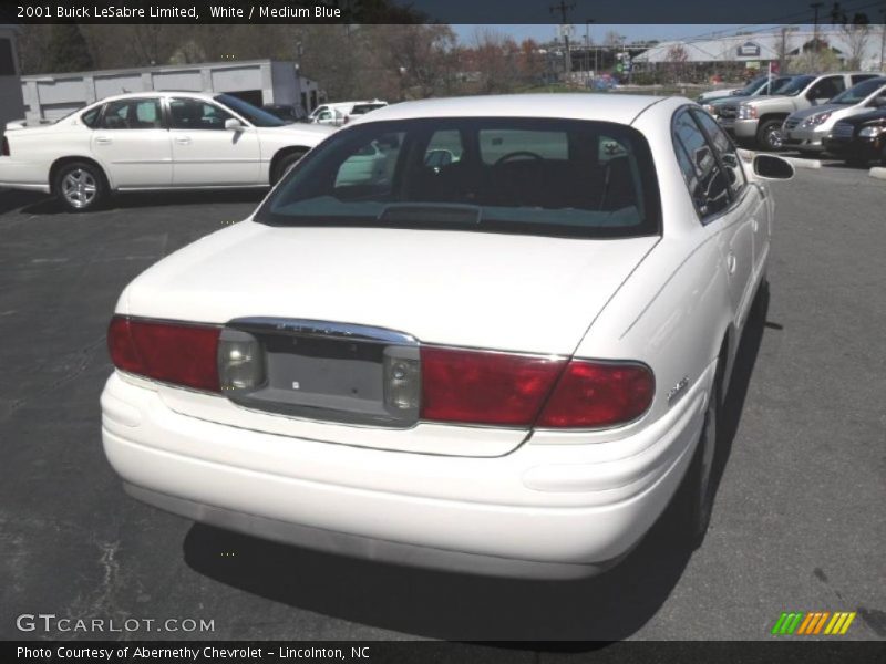 White / Medium Blue 2001 Buick LeSabre Limited