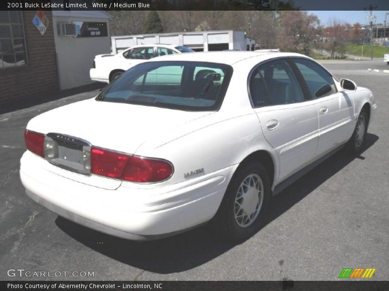 White / Medium Blue 2001 Buick LeSabre Limited