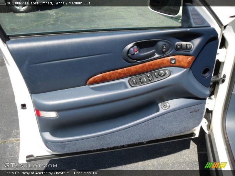 White / Medium Blue 2001 Buick LeSabre Limited