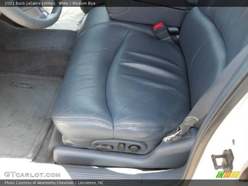 White / Medium Blue 2001 Buick LeSabre Limited