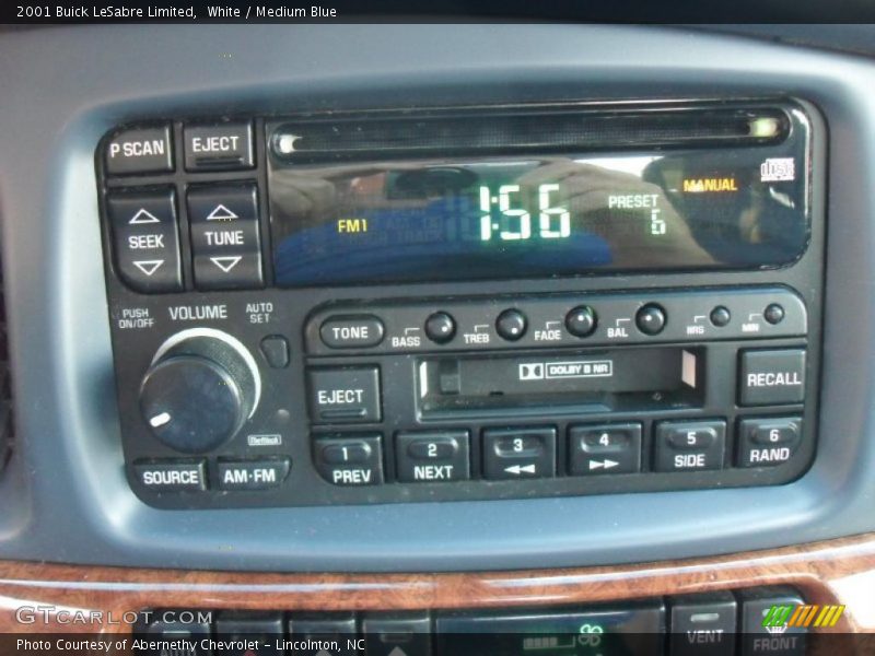 White / Medium Blue 2001 Buick LeSabre Limited