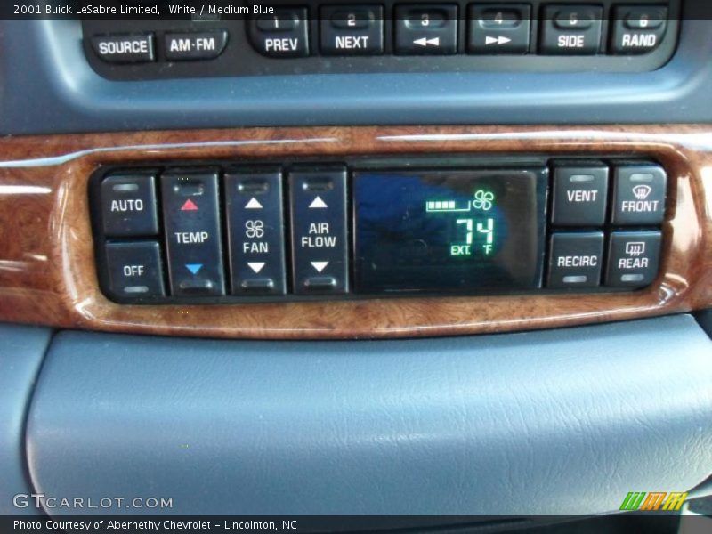White / Medium Blue 2001 Buick LeSabre Limited