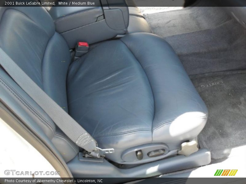 White / Medium Blue 2001 Buick LeSabre Limited