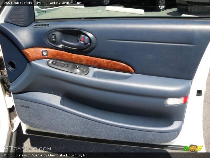 White / Medium Blue 2001 Buick LeSabre Limited