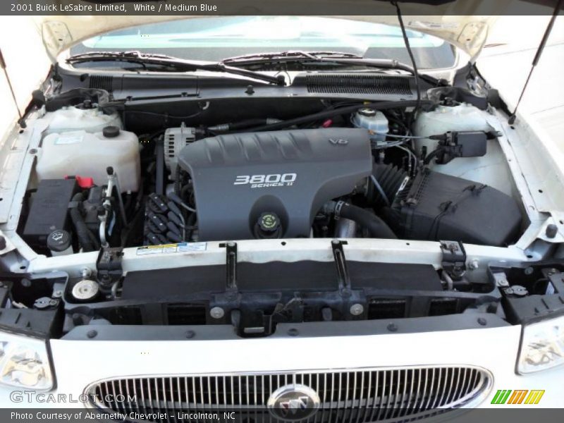 White / Medium Blue 2001 Buick LeSabre Limited