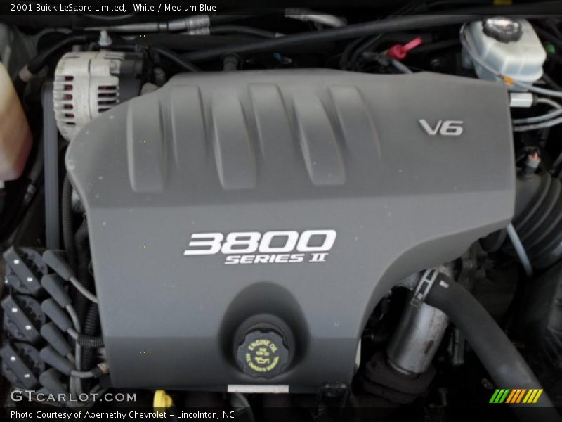 White / Medium Blue 2001 Buick LeSabre Limited