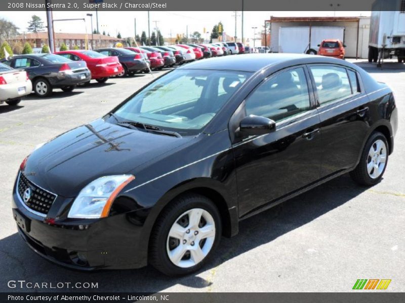 Super Black / Charcoal/Steel 2008 Nissan Sentra 2.0