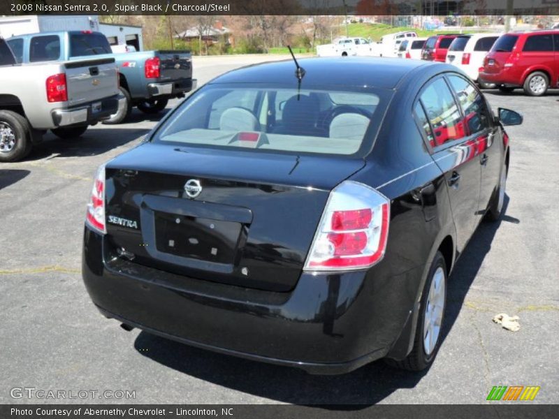 Super Black / Charcoal/Steel 2008 Nissan Sentra 2.0
