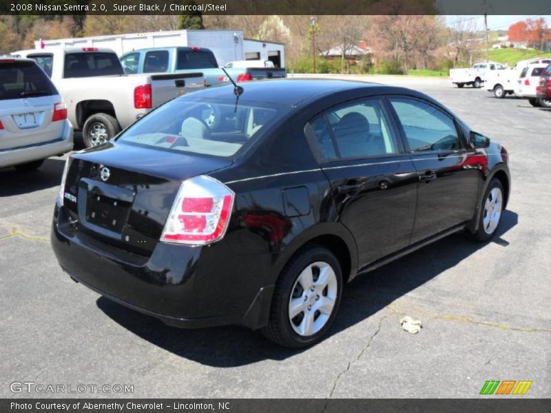Super Black / Charcoal/Steel 2008 Nissan Sentra 2.0
