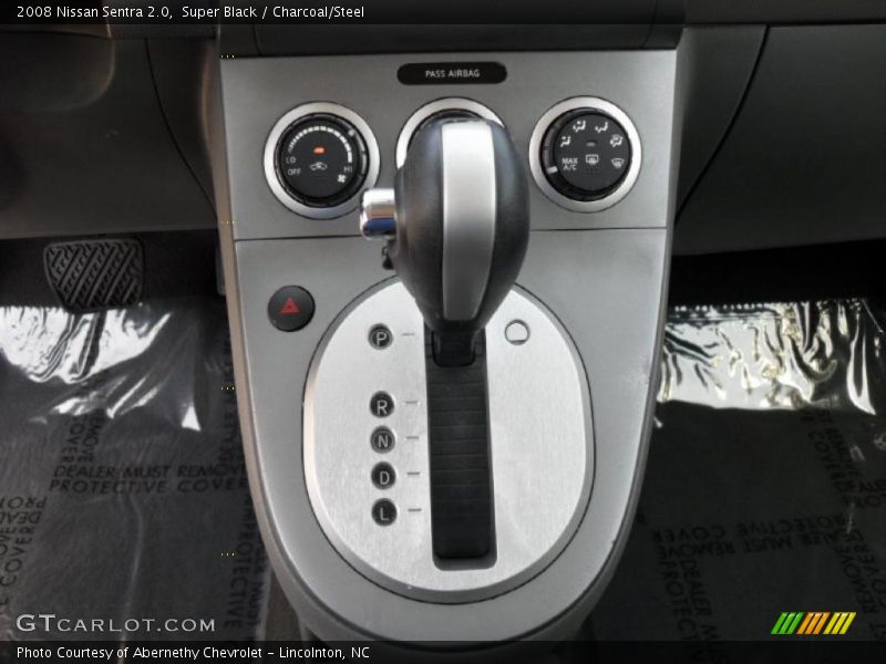 Super Black / Charcoal/Steel 2008 Nissan Sentra 2.0
