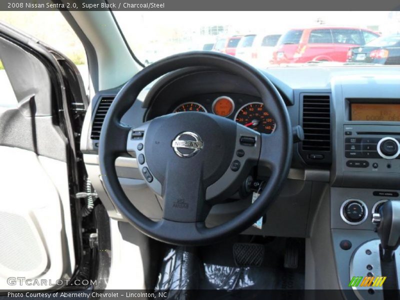 Super Black / Charcoal/Steel 2008 Nissan Sentra 2.0
