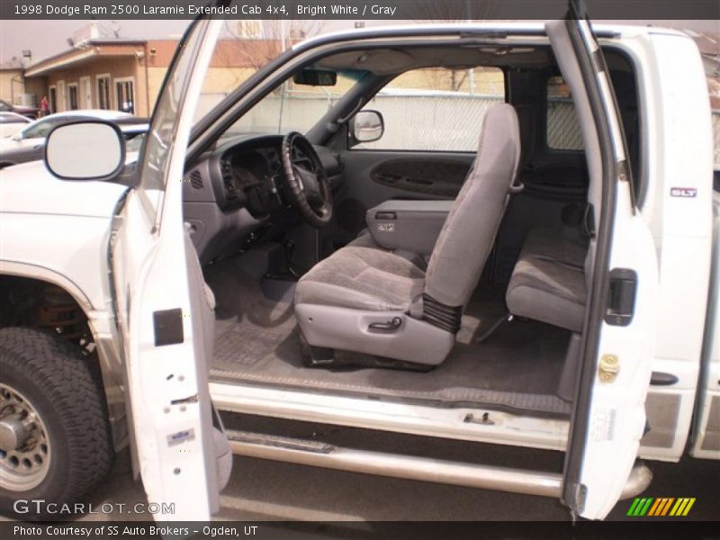 Bright White / Gray 1998 Dodge Ram 2500 Laramie Extended Cab 4x4