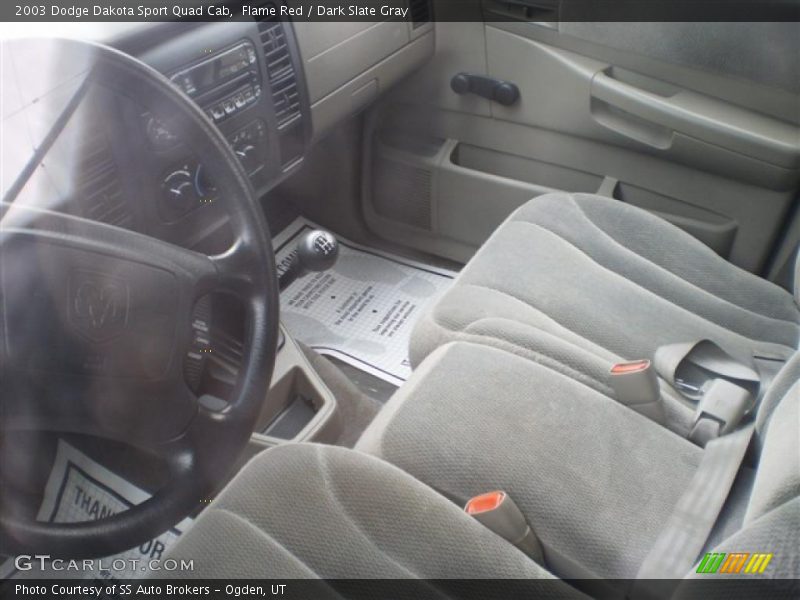 Flame Red / Dark Slate Gray 2003 Dodge Dakota Sport Quad Cab
