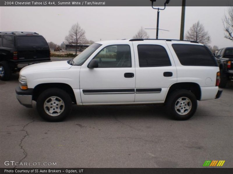 Summit White / Tan/Neutral 2004 Chevrolet Tahoe LS 4x4