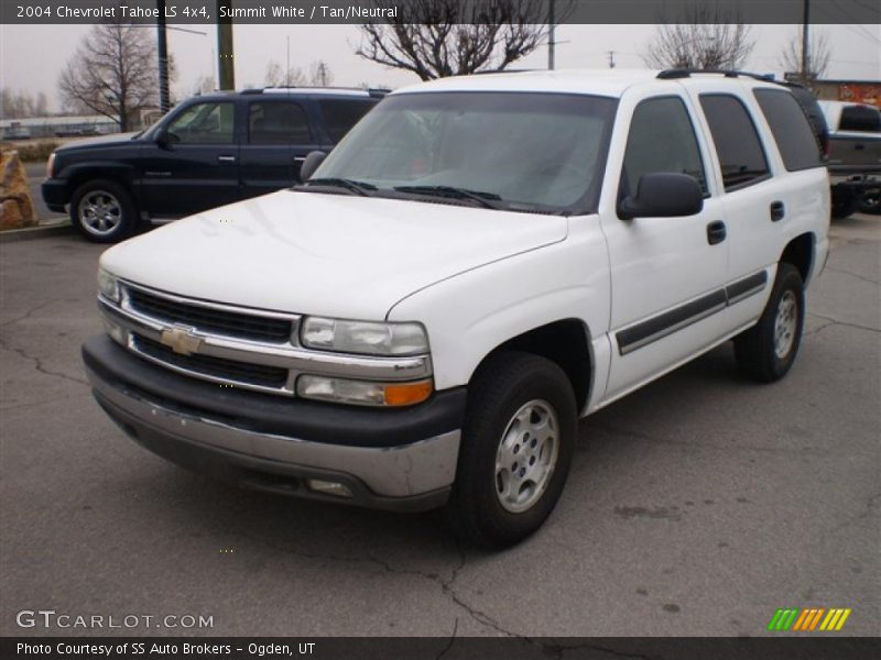 Summit White / Tan/Neutral 2004 Chevrolet Tahoe LS 4x4
