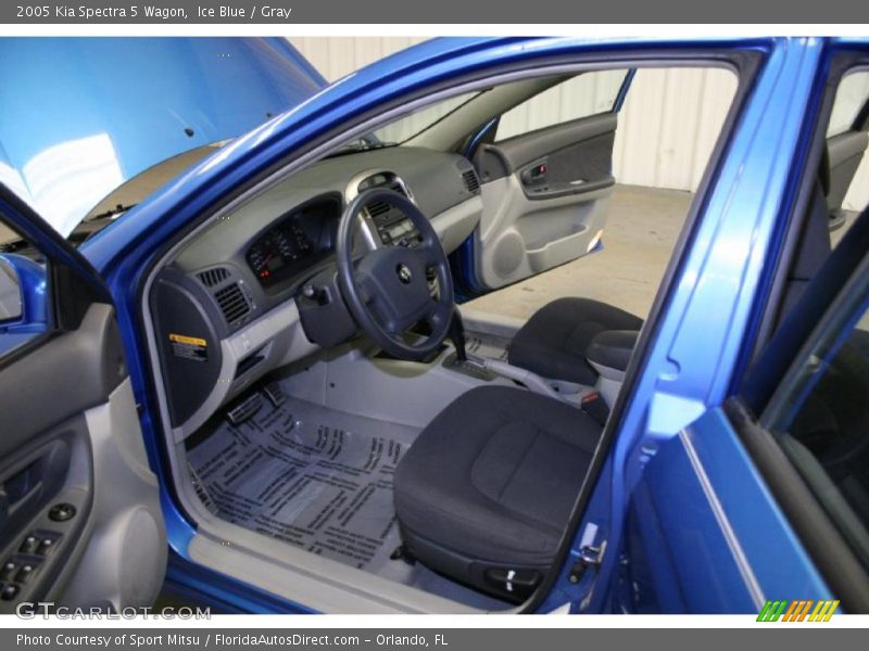 Ice Blue / Gray 2005 Kia Spectra 5 Wagon