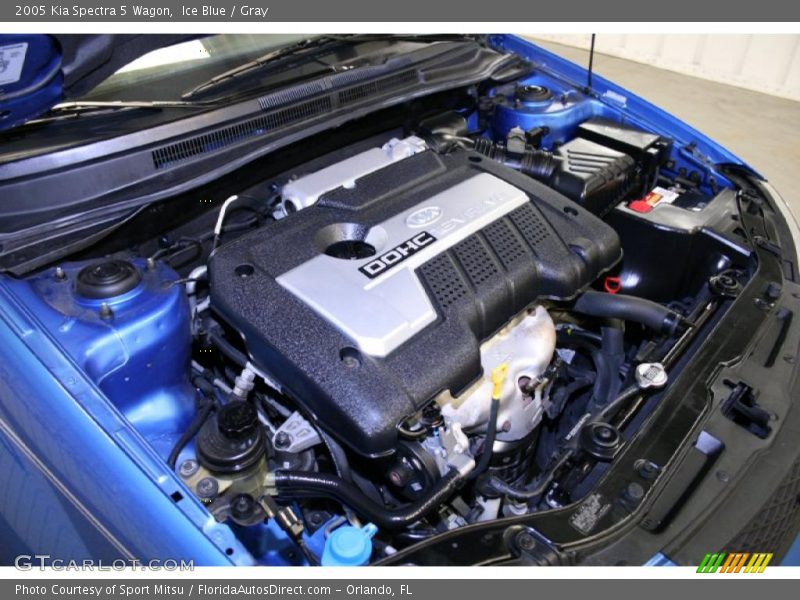 Ice Blue / Gray 2005 Kia Spectra 5 Wagon