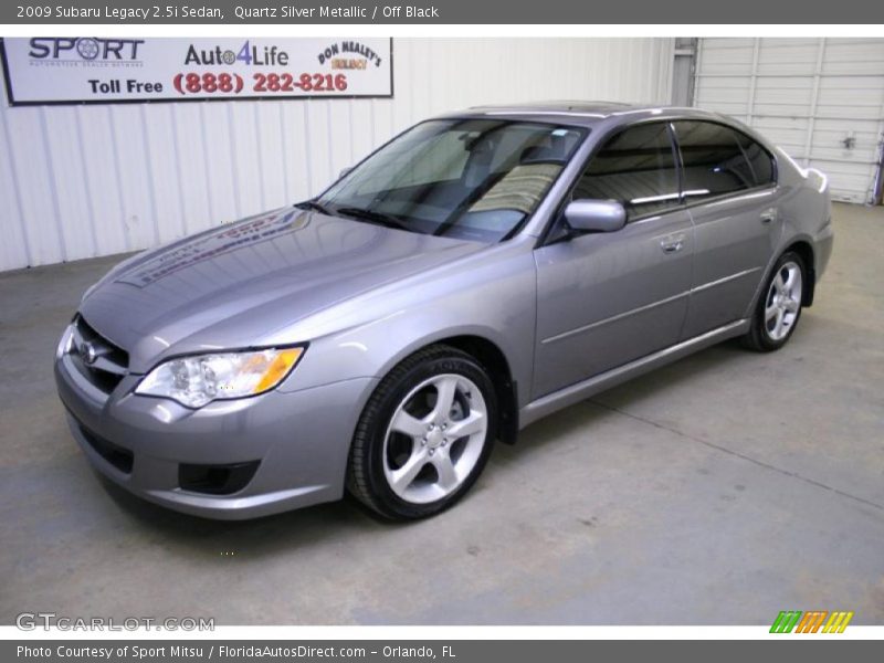 Quartz Silver Metallic / Off Black 2009 Subaru Legacy 2.5i Sedan