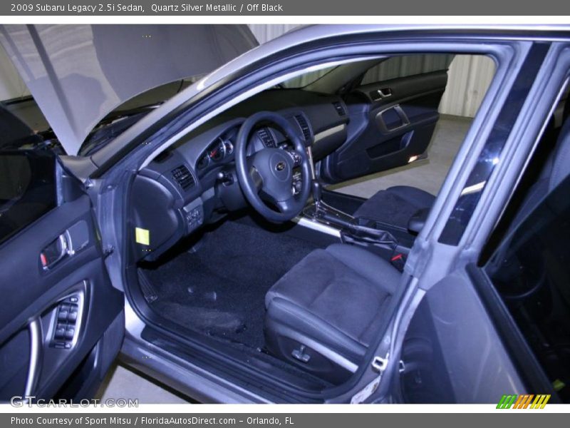 Quartz Silver Metallic / Off Black 2009 Subaru Legacy 2.5i Sedan