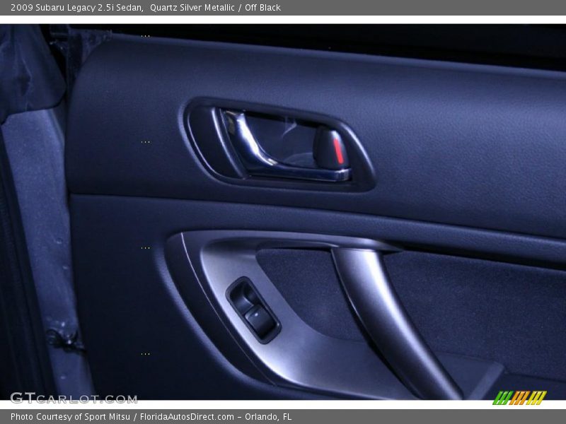 Quartz Silver Metallic / Off Black 2009 Subaru Legacy 2.5i Sedan