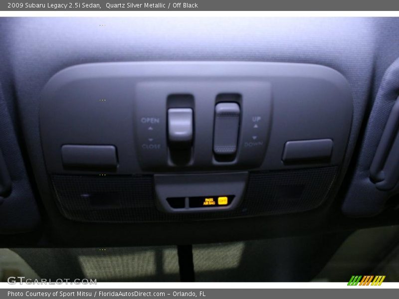 Quartz Silver Metallic / Off Black 2009 Subaru Legacy 2.5i Sedan