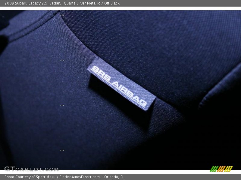 Quartz Silver Metallic / Off Black 2009 Subaru Legacy 2.5i Sedan
