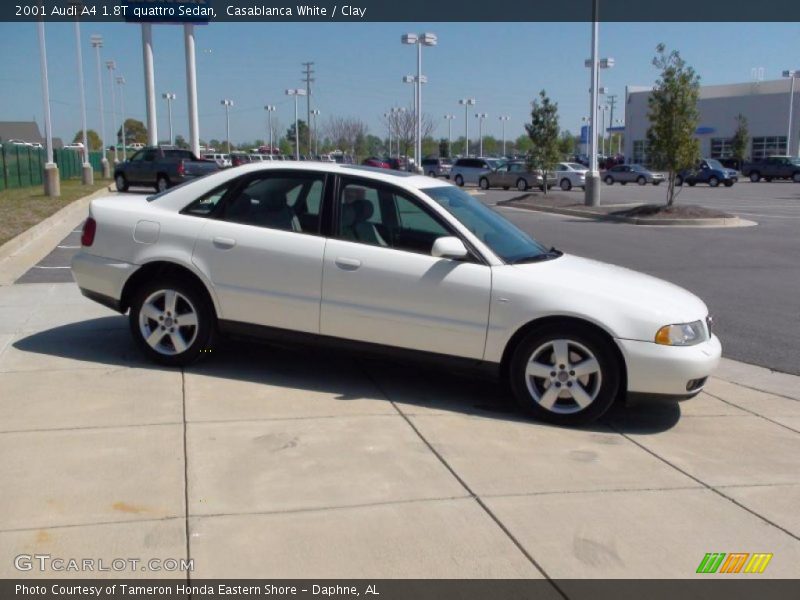 Casablanca White / Clay 2001 Audi A4 1.8T quattro Sedan