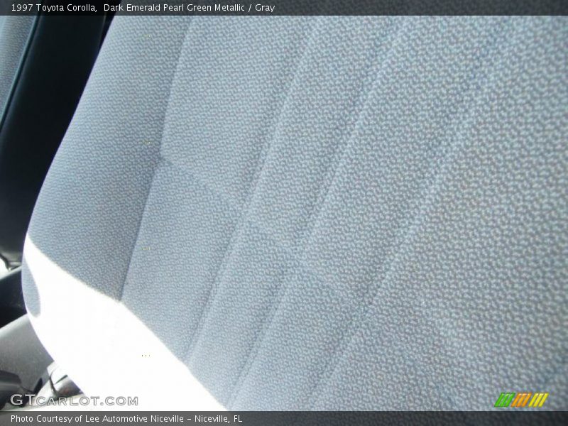 Dark Emerald Pearl Green Metallic / Gray 1997 Toyota Corolla