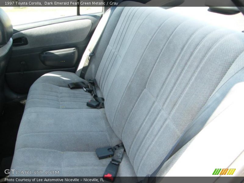 Dark Emerald Pearl Green Metallic / Gray 1997 Toyota Corolla