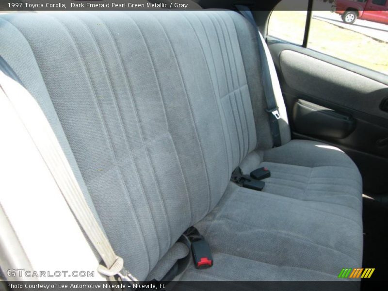 Dark Emerald Pearl Green Metallic / Gray 1997 Toyota Corolla