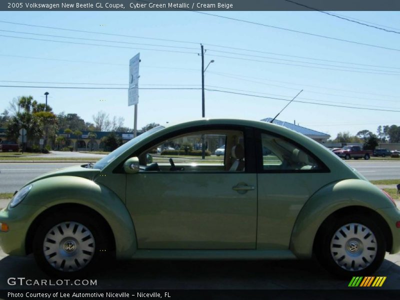 Cyber Green Metallic / Cream Beige 2005 Volkswagen New Beetle GL Coupe
