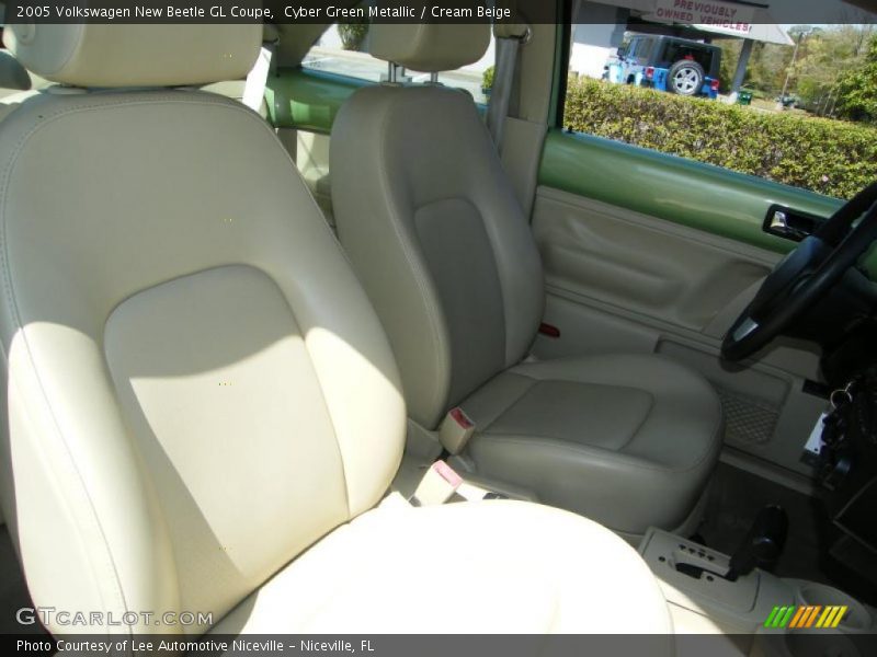 Cyber Green Metallic / Cream Beige 2005 Volkswagen New Beetle GL Coupe