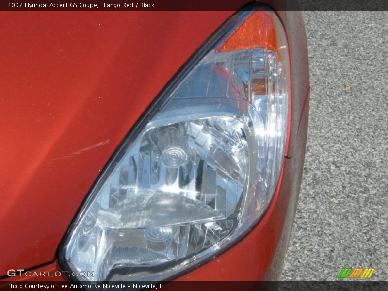 Tango Red / Black 2007 Hyundai Accent GS Coupe