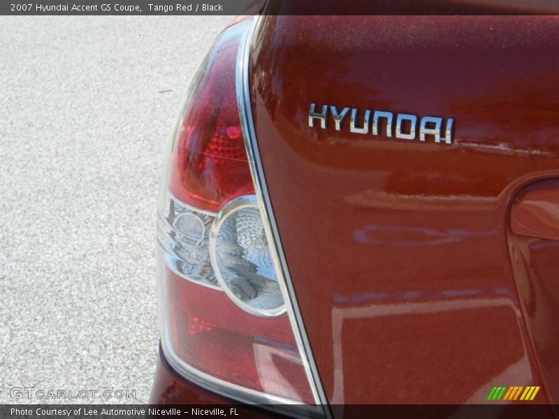 Tango Red / Black 2007 Hyundai Accent GS Coupe