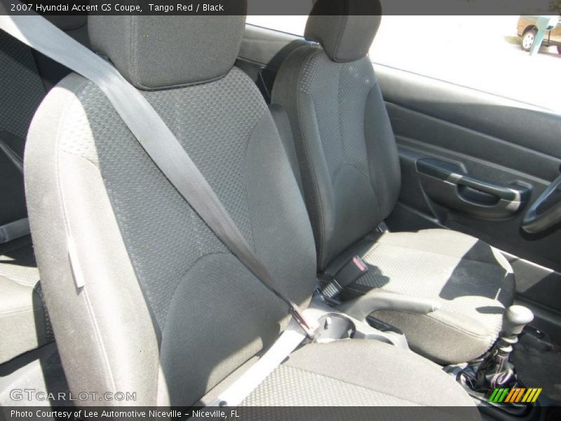 Tango Red / Black 2007 Hyundai Accent GS Coupe