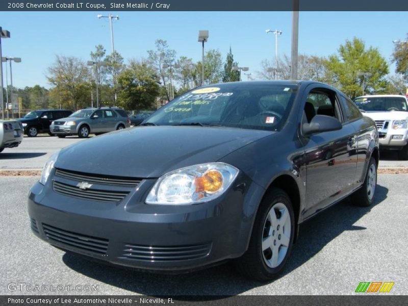 Slate Metallic / Gray 2008 Chevrolet Cobalt LT Coupe