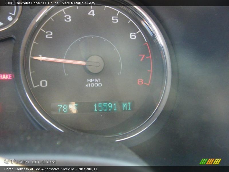 Slate Metallic / Gray 2008 Chevrolet Cobalt LT Coupe
